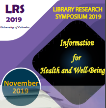 LIBRARY RESEARCH SYMPOSIUM 2019 LIBRARY RESEARCH SYMPOSIUM 2019