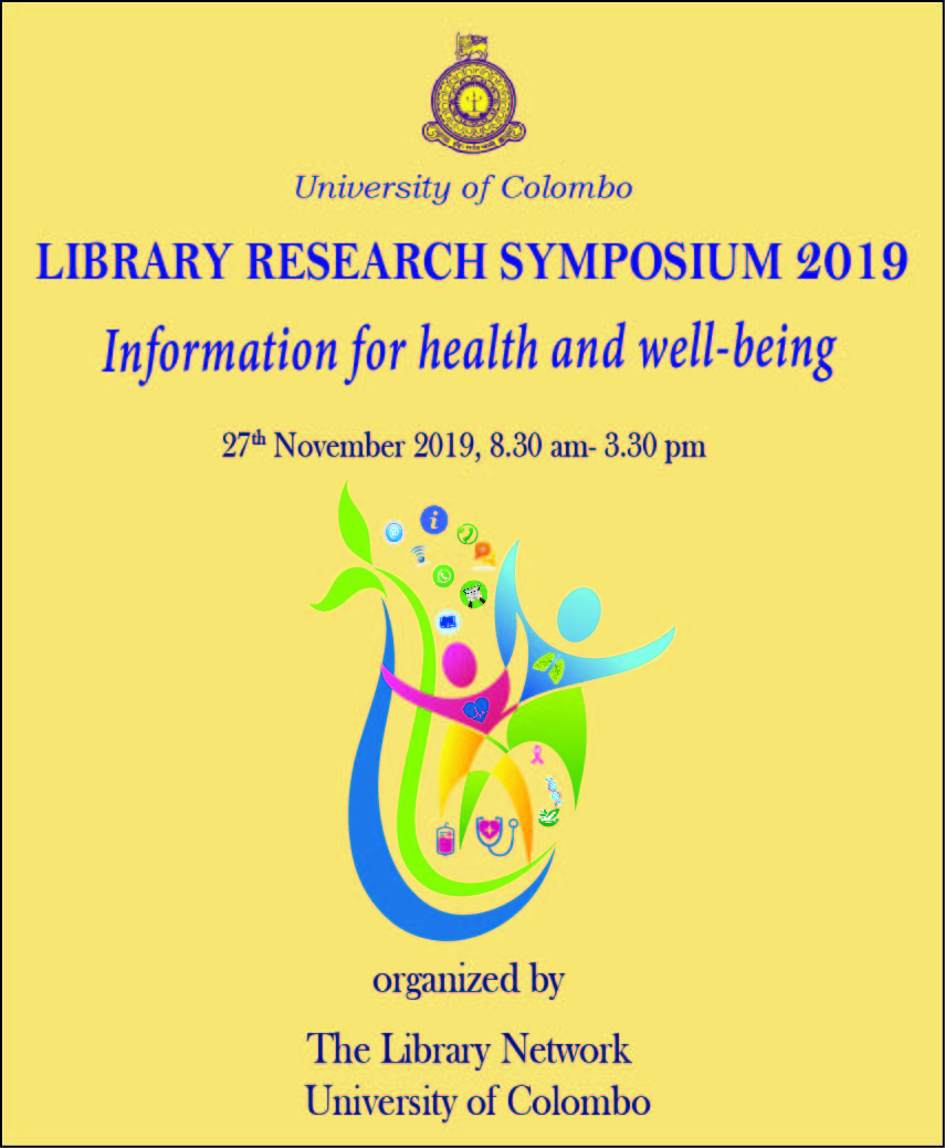 LIBRARY RESEARCH SYMPOSIUM 2019 LIBRARY RESEARCH SYMPOSIUM 2019
