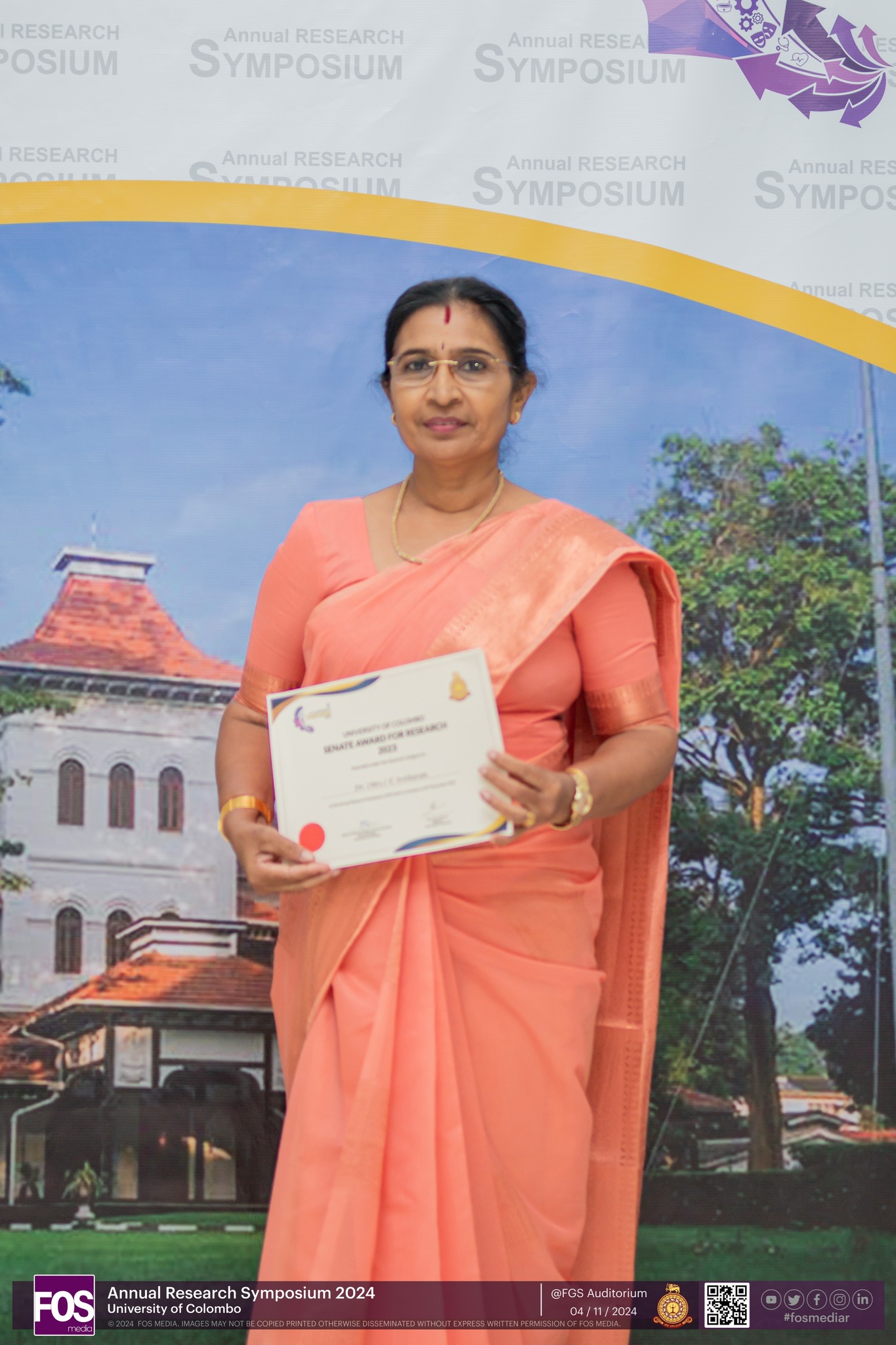 Congratulations to the Recipients of the University of Colombo Senate Awards for Research Excellence!