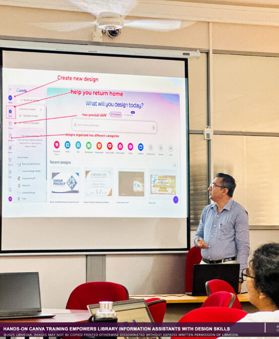 Hands-on Canva Training Empowers Library Information Assistants with Design Skills
