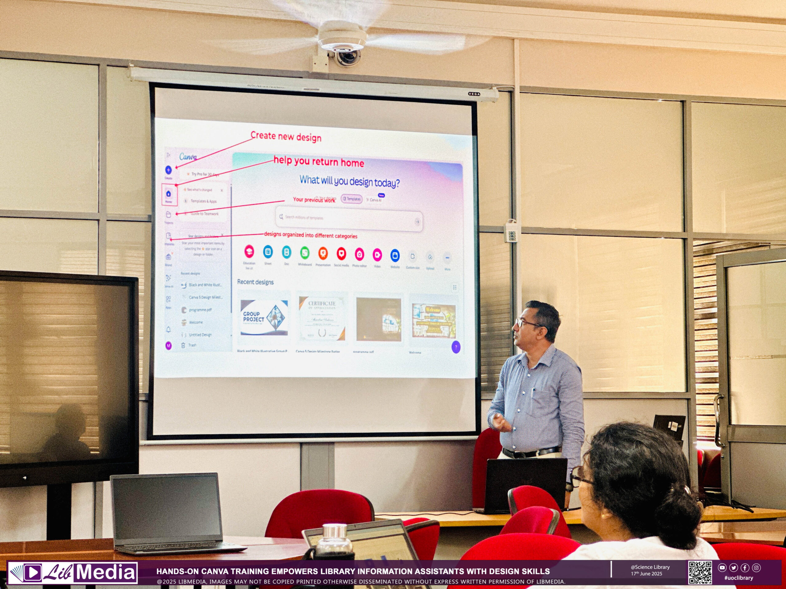 Hands-on Canva Training Empowers Library Information Assistants with Design Skills Hands-on Canva Training Empowers Library Information Assistants with Design Skills