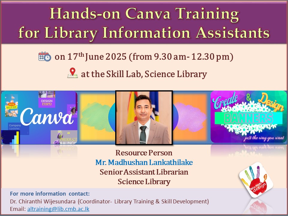 Hands-on Canva Training for Library Information Assistants