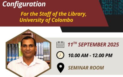 Training Session on Institutional Repository (IR) Configuration