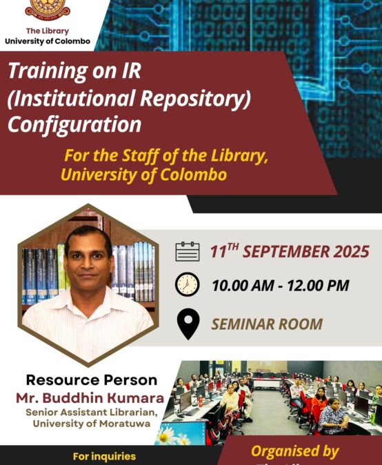 Training Session on Institutional Repository (IR) Configuration