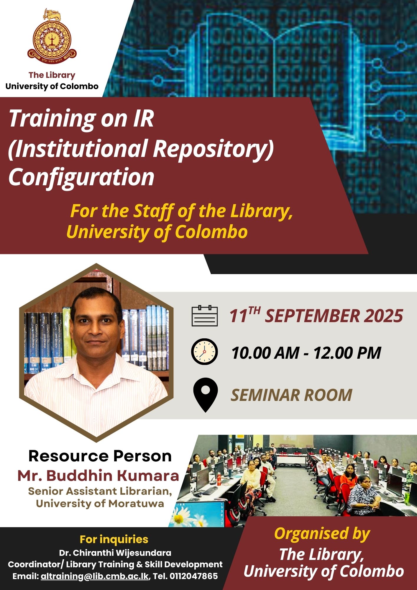 Training Session on Institutional Repository (IR) Configuration