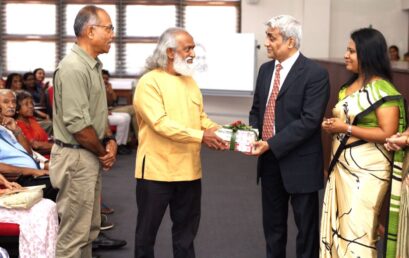 Inauguration of Emeritus Professor Sarath Kotagama’s Collection at the Science Library, University of Colombo