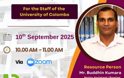 Webinar on Uploading Documents to the Institutional Repository (IR) of the University of Colombo