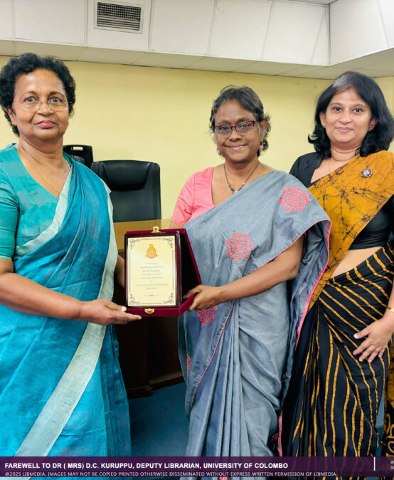 Farewell to Dr ( Mrs)  D.C. Kuruppu, Deputy Librarian, University of Colombo