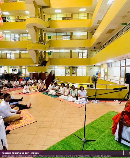 Dhamma Sermon Held at the Main Library, University of Colombo