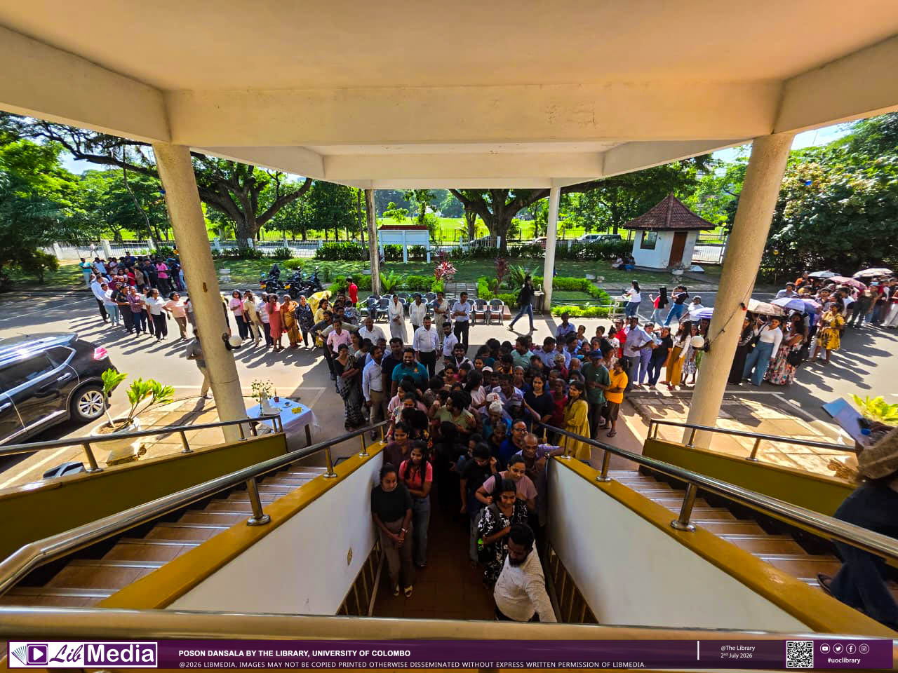 Poson Dansala by the Library, University of Colombo