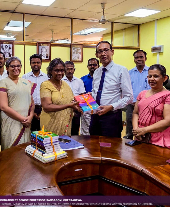 Book Donation by Senior Professor Sandagomi Coperahewa