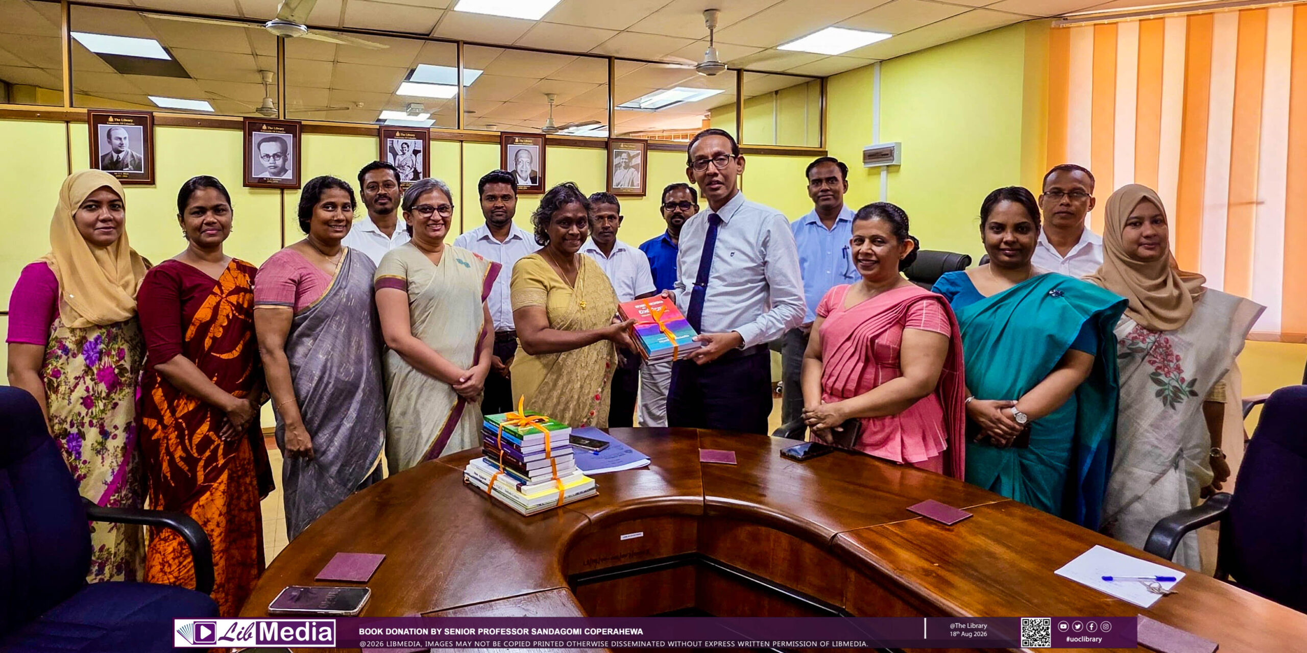 Book Donation by Senior Professor Sandagomi Coperahewa Book Donation by Senior Professor Sandagomi Coperahewa